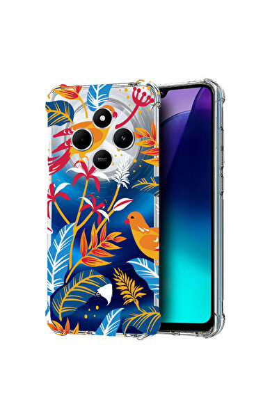 bestcase Carcasă spate antișoc pentru Poco C75 / Redmi 14C / A4, păsări color...