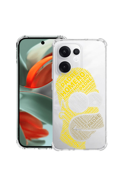 bestcase Αντικραδασμική πίσω θήκη για OPPO Reno13 F 5G, Καλλιγραφία Homer Sim...