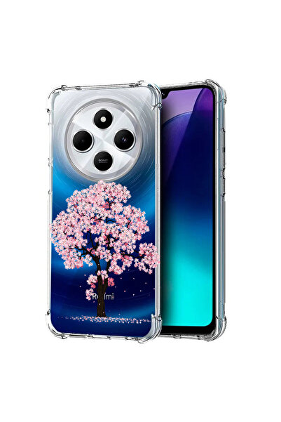 bestcase Carcasă spate antișoc pentru Poco C75 / Redmi 14C / A4, flori de cireș, 1992027 AS 1833