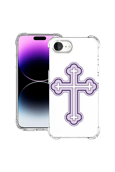 bestcase Carcasă spate antișoc pentru Apple iPhone 16e, cruce mov, 1988231 AS...