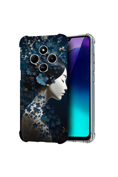 bestcase Carcasă spate antișoc pentru Poco C75 / Redmi 14C / A4, Thinking Gir...