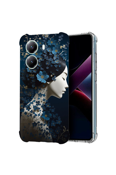 bestcase Αντικραδασμική θήκη πίσω μέρους για Poco X7 Pro 5G, Thinking Girl, 1...
