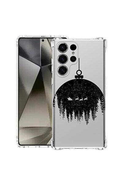 bestcase Carcasă spate antișoc pentru Samsung Galaxy S25 Ultra, Glob de Crăci...