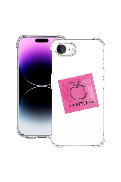 bestcase Αντικραδασμική πίσω θήκη για Apple iPhone 16e, ροζ γεύση Apple, 1988231 AS 1456