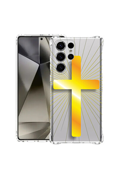 bestcase Αντικραδασμική θήκη πίσω για Samsung Galaxy S25 Ultra, Golden Cross,...