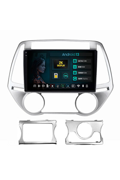 HUB64 Navigatie 2K Hyundai I20 (2012-2014), 8GB RAM, Android 13, Octacore, Sl...