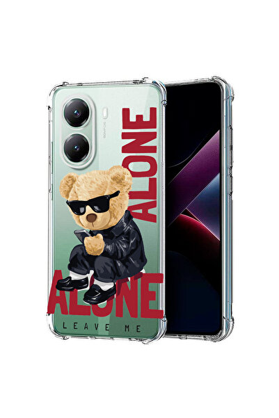 bestcase Carcasă spate antișoc pentru Poco X7 Pro 5G, ursuleț de pluș Leave M...