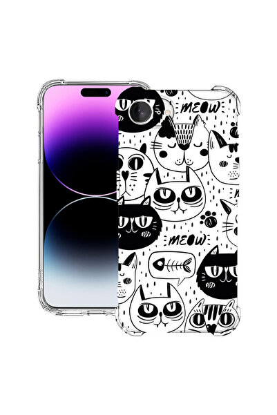 bestcase Αντικραδασμική πίσω θήκη για Apple iPhone 16e, Cool Cats, 1988231 AS...