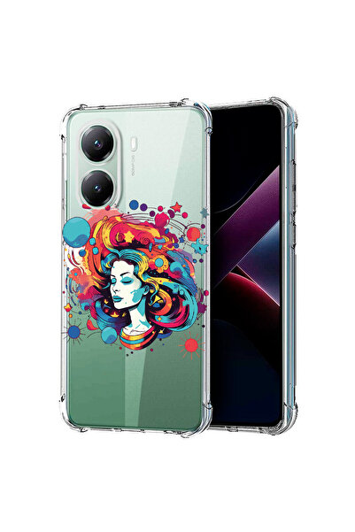 bestcase Αντικραδασμική θήκη πλάτης για Poco X7 Pro 5G, Χρώματα ονείρου - Γυν...