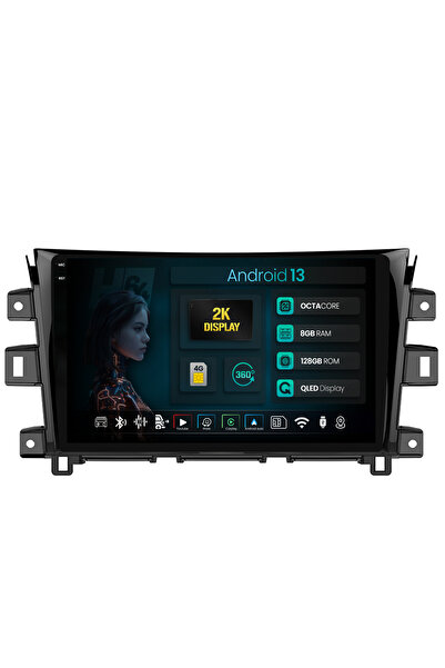 HUB64 Навигация 2K Nissan Navara (2015+), 8GB RAM, Android 13, Octacore, 4G S...