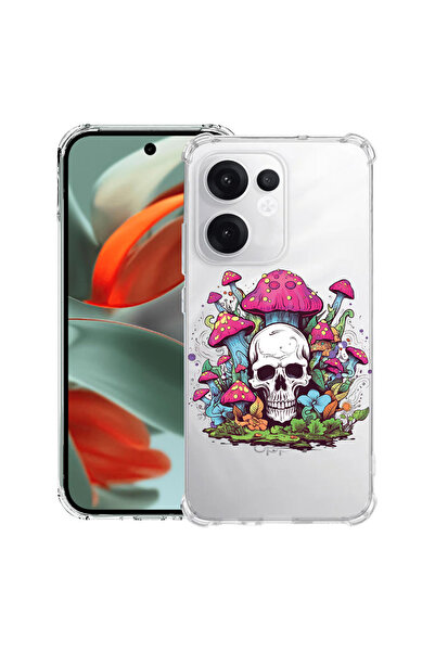 bestcase Carcasă spate antișoc pentru OPPO Reno13 F 5G, Dream Colors - Craniu...