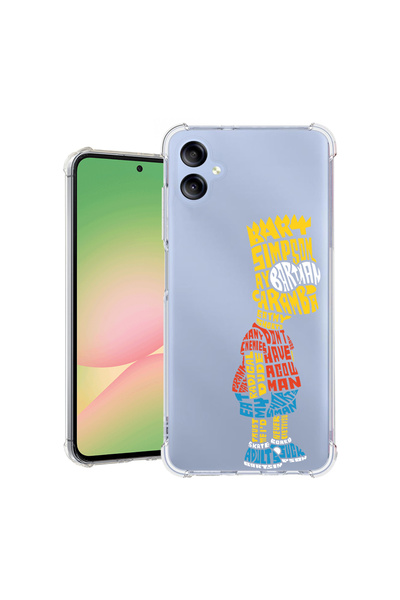 bestcase Удароустойчив калъф за Samsung Galaxy A06 4G, калиграфия Барт Симпсъ...