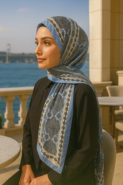 VIEN POLO Şal din bumbac moale cu model