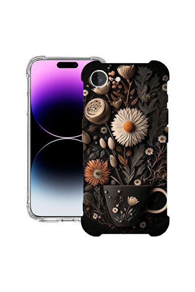 bestcase Carcasă spate antișoc pentru Apple iPhone 16e, Happy Flowers, 1988231 AS 1159