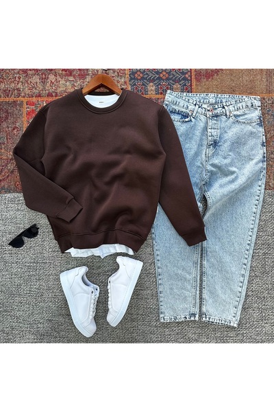 tiggirmoda 3 Thread Sweat + Boyfriend Jeans 2-Piece Combination