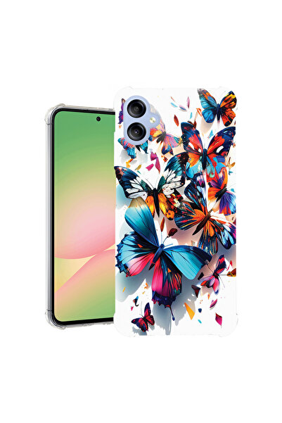 bestcase Carcasă spate antișoc pentru Samsung Galaxy A06 4G, fluturi colorați...