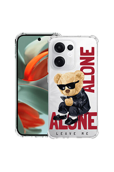 bestcase Carcasă spate antișoc pentru OPPO Reno13 F 5G, ursuleț de pluș Leave...