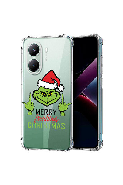 bestcase Αντικραδασμική θήκη πλάτης για Poco X7 Pro 5G, Grinches - Καλά Χριστ...