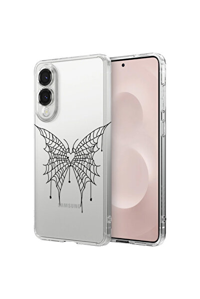 bestcase Αντικραδασμική θήκη πλάτης για Samsung Galaxy S25 Edge, Butterfly, 1...