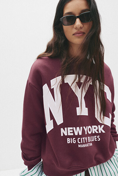 Pull & Bear Varsity NYC sweatshirt
