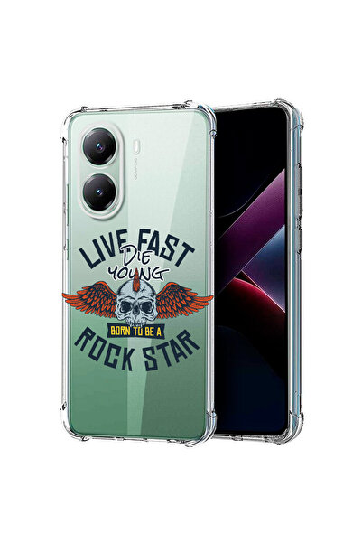 bestcase Αντικραδασμική θήκη πλάτης για Poco X7 Pro 5G, Rock Star, 1988230 AS...