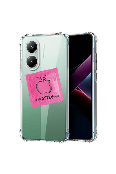 bestcase Carcasă spate antișoc pentru Poco X7 Pro 5G, roz, cu gust Apple, 198...