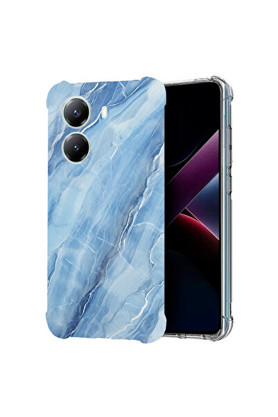 bestcase Carcasă spate antișoc pentru Poco X7 Pro 5G, marmură albastră, 19882...