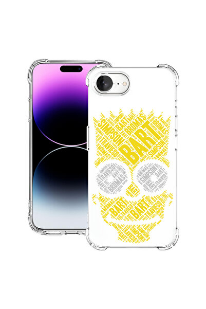 bestcase Удароустойчив калъф за Apple iPhone 16e, калиграфия Барт Симпънс, 19...