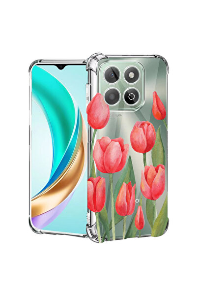 bestcase Carcasă spate antișoc pentru Honor X8C, Lalele roșii, 1988221 AS 633