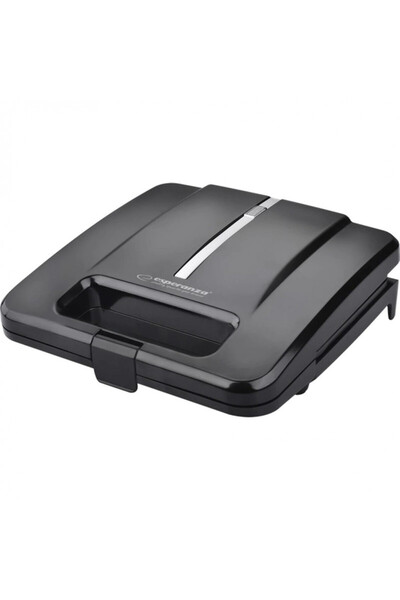 ESPERANZA Prăjitor de sandvișuri pentru 4 felii EKT010, 1000W, Triunghi, Negru