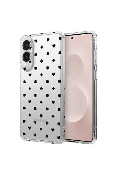 bestcase Удароустойчив калъф за Samsung Galaxy S25 Edge, прост покер модел, 1...