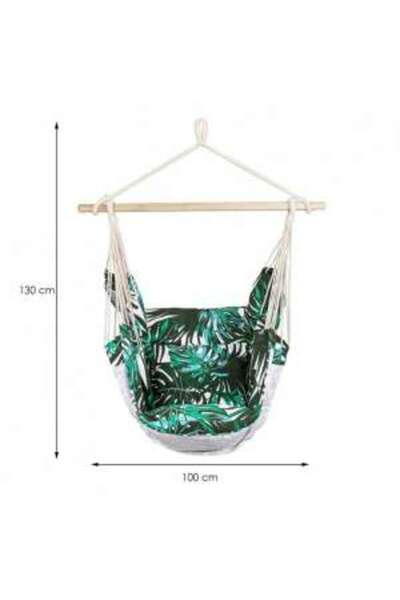 Springos Chair-type hammock, with 2 cushions, multicolor, max 150 kg, 130×100 cm,