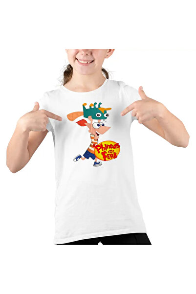 OEM Tricou Copii Fete Phineas si Ferb Dublat Perry Alearga