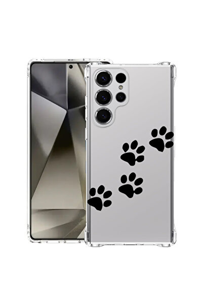 bestcase Αντικραδασμική θήκη πλάτης για Samsung Galaxy S25 Ultra, Paw Prints,...