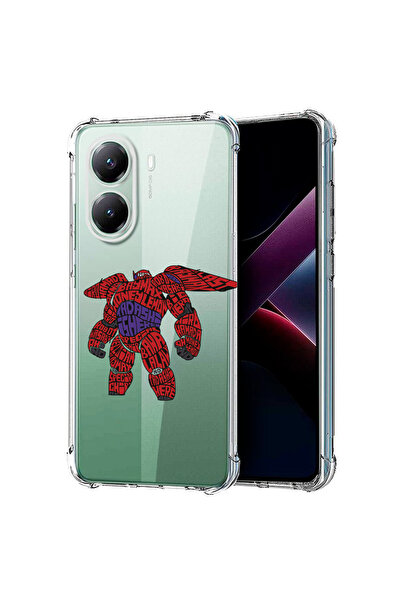 bestcase Αντικραδασμική θήκη πλάτης για Poco X7 Pro 5G, Calligraphy Baymax, 1...