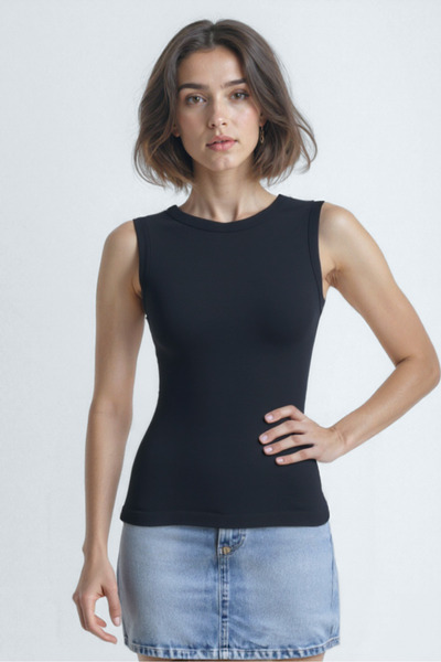 WESTMARK LONDON 2-Piece Black Red Crew Neck Cotton Short Sleeve Women's T-Shirt Charlotte S/L Top