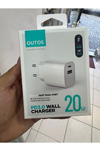 OUTOS 20w şarj adaptörü typ-c