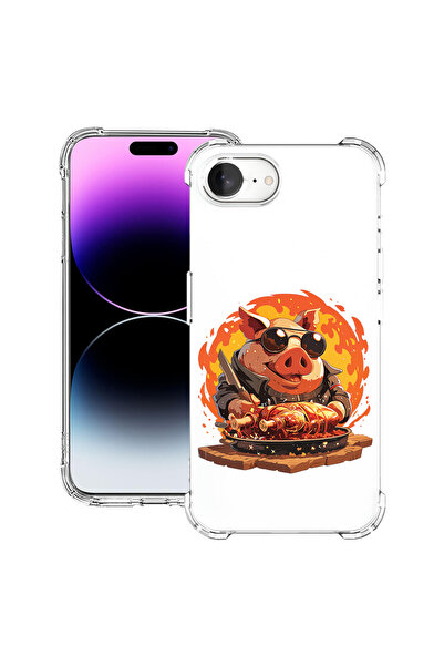 bestcase Αντικραδασμική θήκη πλάτης για Apple iPhone 16e, Pig's Life, 1988231...