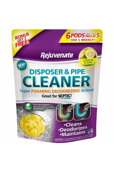 ACE قرون تنظيف أنابيب الصرف الصحي ومطحنة القمامة من ريجوفينيت (6 قطع، بنكهة الليمون)