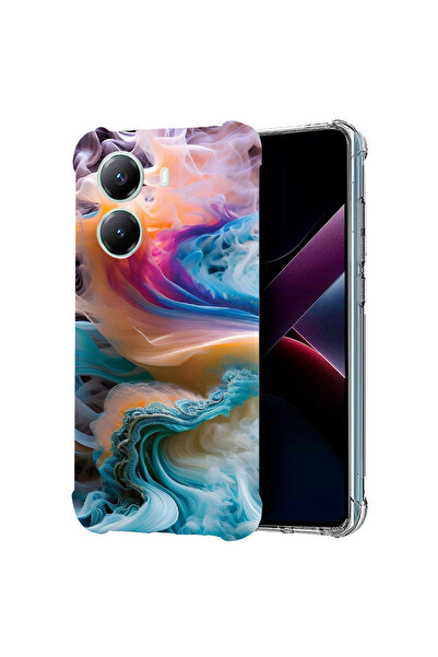 bestcase Αντικραδασμική θήκη πλάτης για Poco X7 Pro 5G, υγρά χρώματα, 1988230...