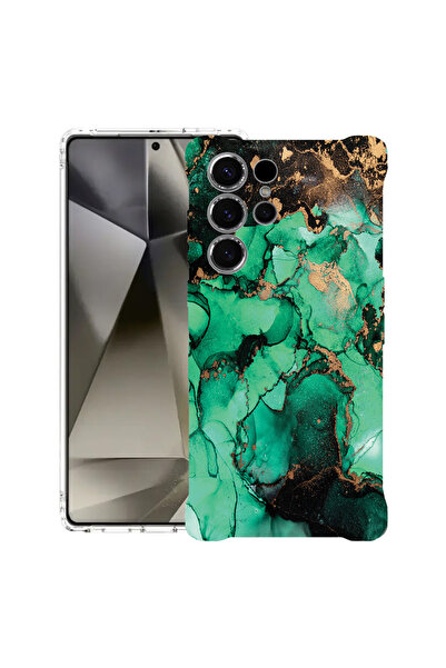 bestcase Удароустойчив калъф за Samsung Galaxy S25 Ultra, тъмен мрамор, 19668...
