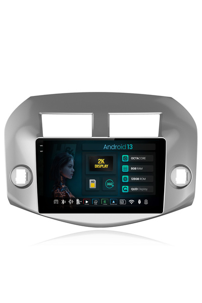 HUB64 Navigatie 2K Toyota RAV4 (2005-2013), 8GB RAM, Android 13, Octacore, Sl...