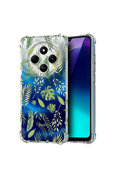 bestcase Αντικραδασμική θήκη πίσω για Poco C75 / Redmi 14C / A4, Πράσινα φύλλ...