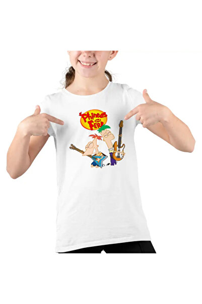 OEM Tricou Copii Fete Phineas and Ferb Chitara Trupa