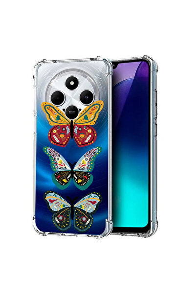 bestcase Carcasă spate antișoc pentru Poco C75 / Redmi 14C / A4, fluture, 199...