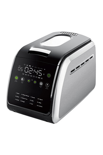 Voltz Breadmaker Oliver OV51446A, 850W, 1500 g, 12 programs, LCD display, Timer, Silver/Black