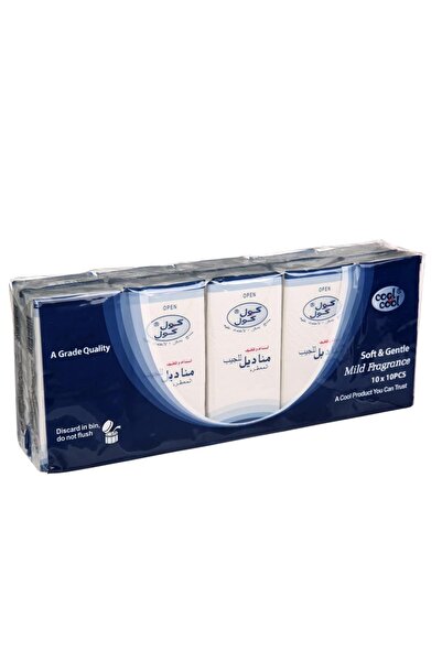 ACE مناديل جيب باردة وجافة - عبوة من 10 قطع (10 ورقات)