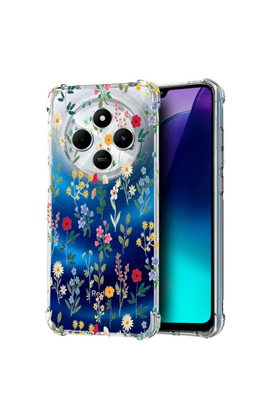 bestcase Αντικραδασμική θήκη πίσω για Poco C75 / Redmi 14C / A4, Άνθη άνοιξης...