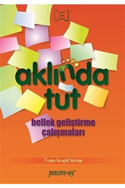 Pencere Sağlık Eğitim Yayınları Aklında Tut & Bellek Geliştirme Çalışmaları
