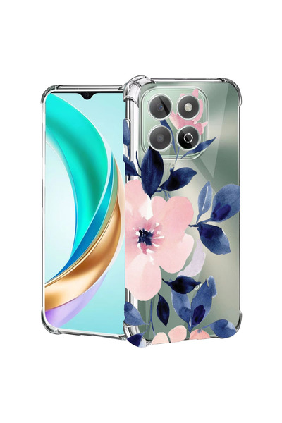 bestcase Carcasă spate antișoc pentru Honor X8C, Colecția Pastel Colors Flowe...